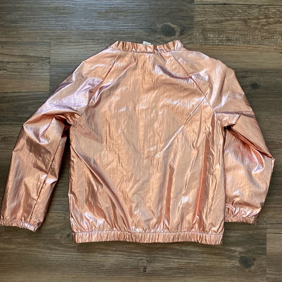 Girls’ Pink Metallic Jacket - Picture 2 of 4